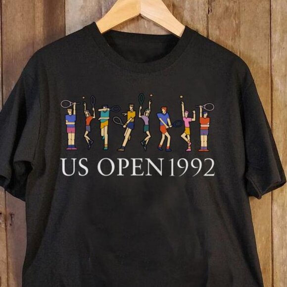 Tops - US Open 1992 Tennis Tee shirt, Tennis Tee Tennis Tournament Unisex T-Shirt pm